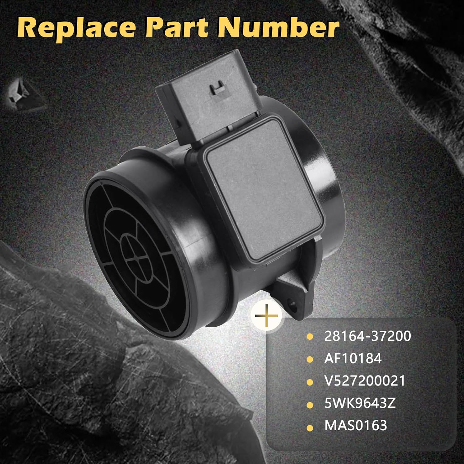 Air Flow Sensors Meter MAF Compatible with 01-06 Santa Fe / 01-05 Sonata / 03-08 Tiburon / 05-09 Tucson / 01-06 Optima / 05-10 Sportage Replaces 2816437200 (01 02 03 04 05 06 07 08 09 10)