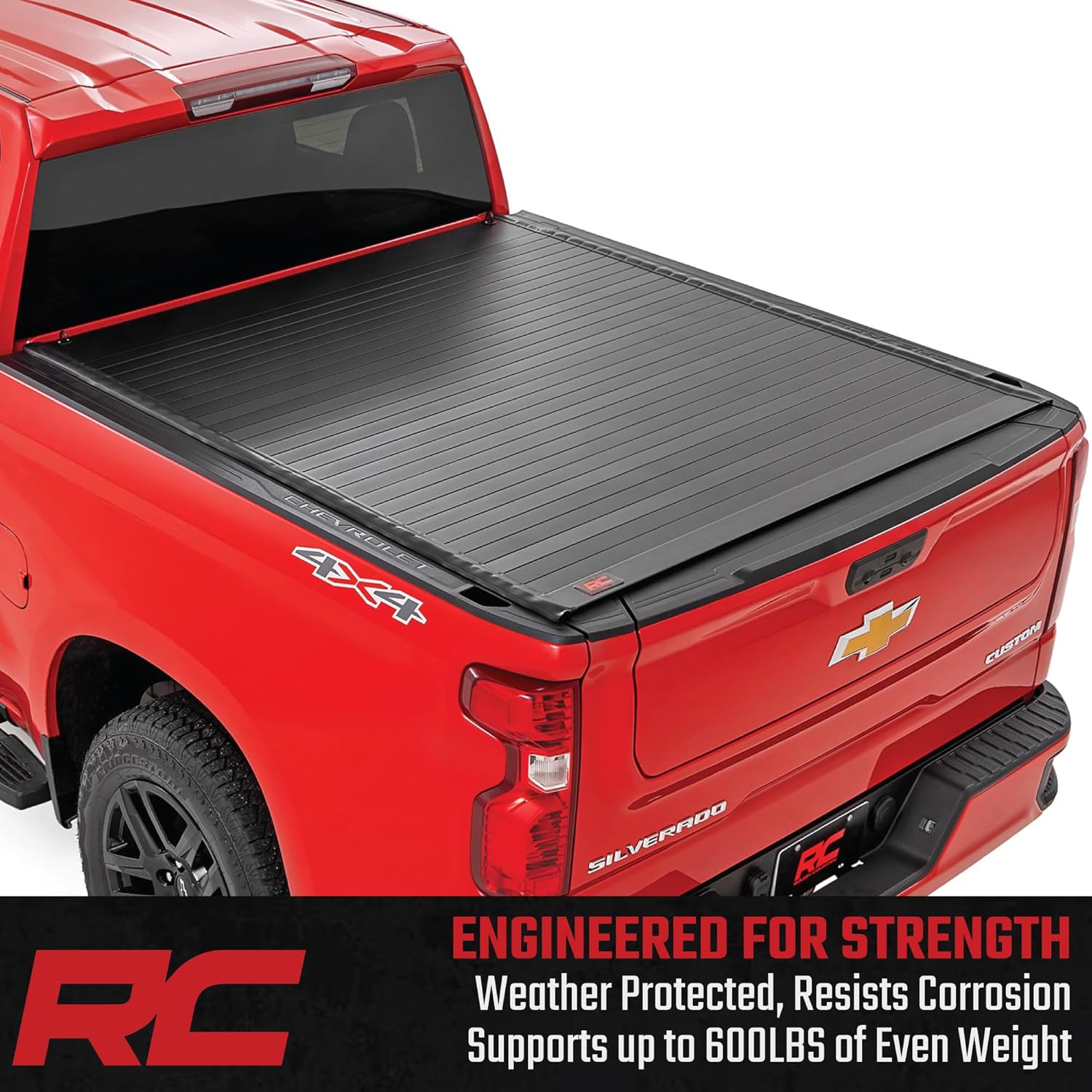 Roll-Up Tonneau Cover for Chevy Silverado & GMC Sierra 1500 (2019-2026) - Aluminum Truck Bed Cover, Fits 5'10 Bed (69.9")