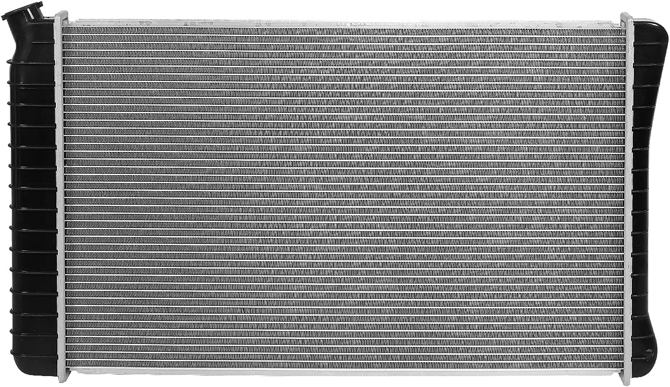 OEM-RA-709 OE Style 1-Row Aluminum Core Radiator Compatible with 81-86 C/K 1500 2500 3500,28-1/4" W X 17-1/4" H X 1-1/4" D,1-5/16" Inlet / 1-9/16" Outlet