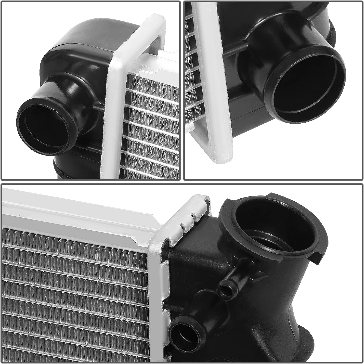 OEM-RA-709 OE Style 1-Row Aluminum Core Radiator Compatible with 81-86 C/K 1500 2500 3500,28-1/4" W X 17-1/4" H X 1-1/4" D,1-5/16" Inlet / 1-9/16" Outlet