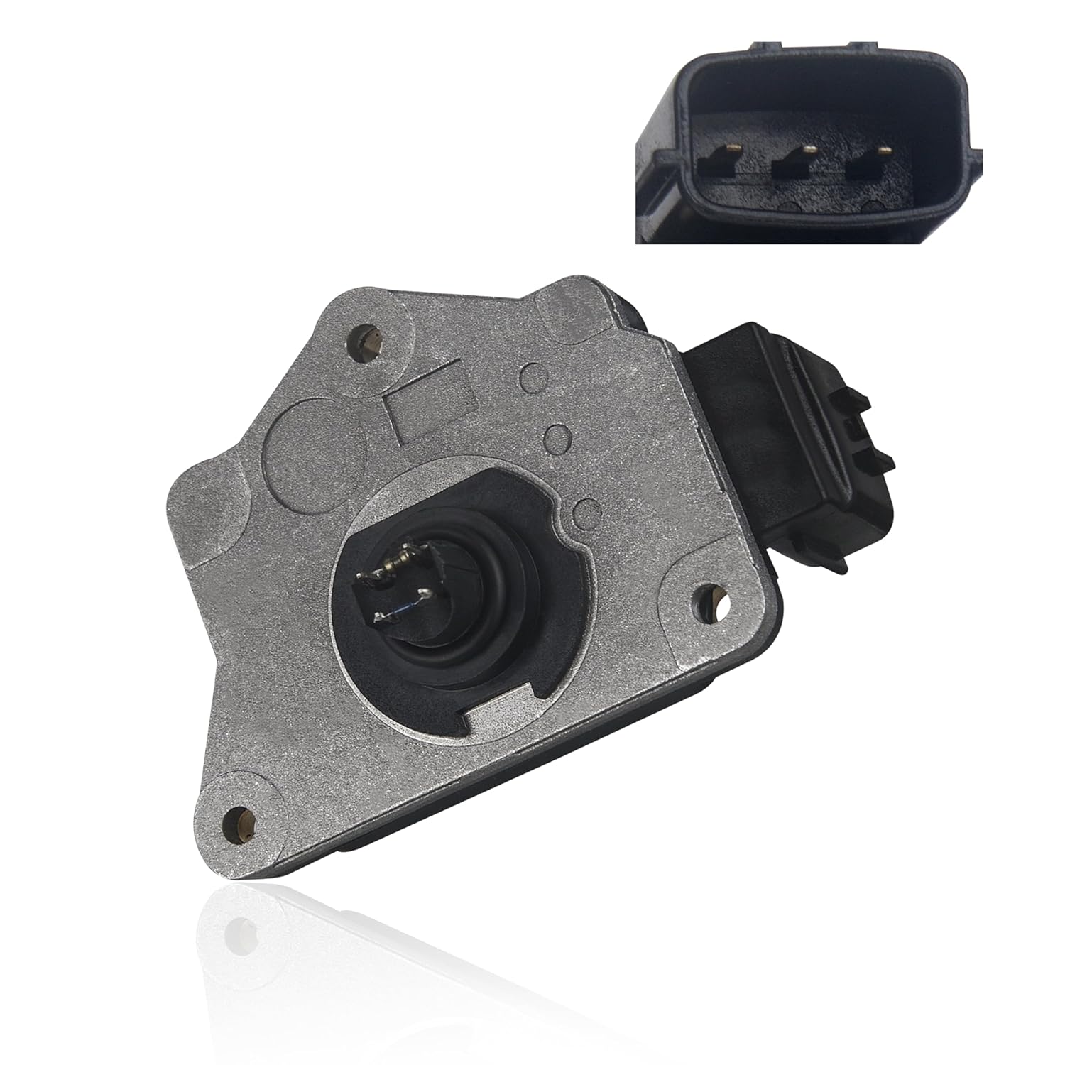 Air Flow Sensor Meter MAF Sensor Compatible with Hyundai Sonata 2001-2005,Santa Fe 2001-2005,Tucson 2005-2009,Tiburon 2003-2008 & Kia Optima2001-2006,Replace# 28164-37200