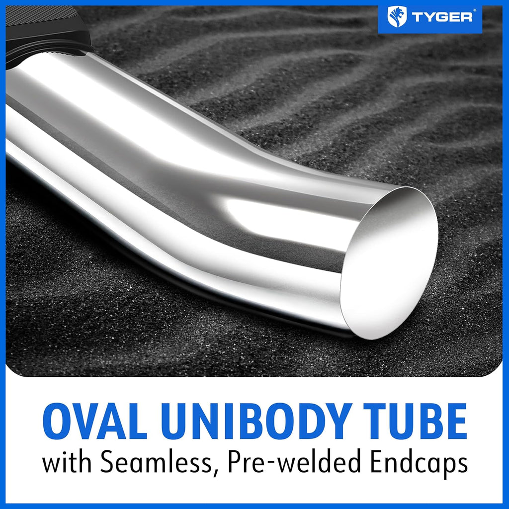 Auto 3.5" Rider Running Boards Compatible with 2009-2018 Dodge Ram 1500; 2010-2026 2500 3500; 2019-2024 Classic | Crew Cab | TG-SS2D35317 | Side Step Rail Nerf Bars