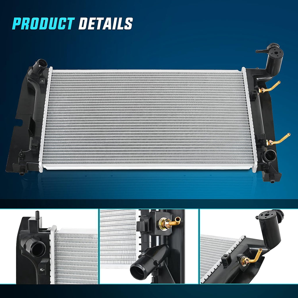 Radiator for Toyota Corolla 2003 2004 2005 2006 2007 2008,Toyota Matrix 2005 2006 2007 2008 2009 2010 2011 2012 2013 2014 2015-2018,Pontiac Vibe 2003-2008 Engine: 1.8L l4 Aspirated