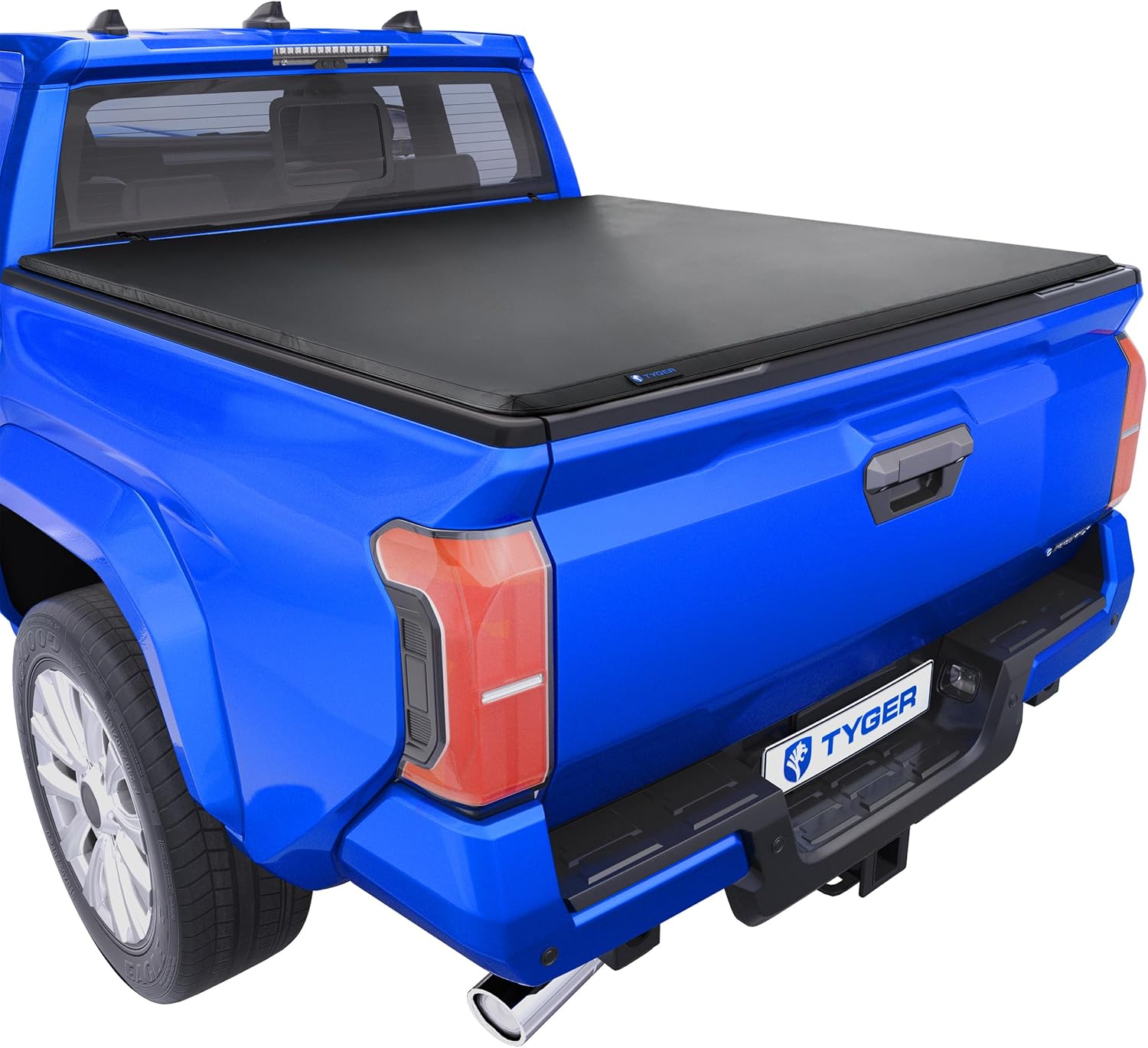 Soft Roll-up Truck Bed Tonneau Cover Compatible with 2024-2026 Toyota Tacoma (Only Fits Models with Factory Deck Rail System) | 5' (60") Bed | TG-BC1T9204