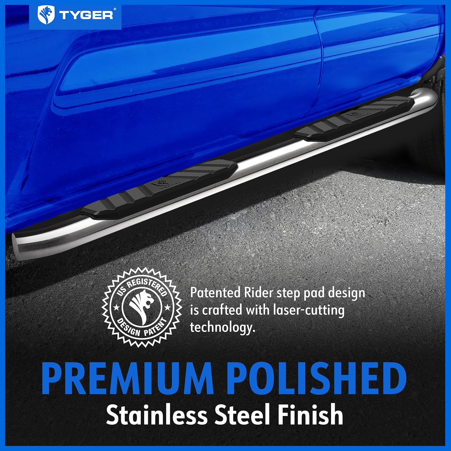 Auto 3.5" Rider Running Boards Compatible with 2009-2018 Dodge Ram 1500; 2010-2026 2500 3500; 2019-2024 Classic | Crew Cab | TG-SS2D35317 | Side Step Rail Nerf Bars