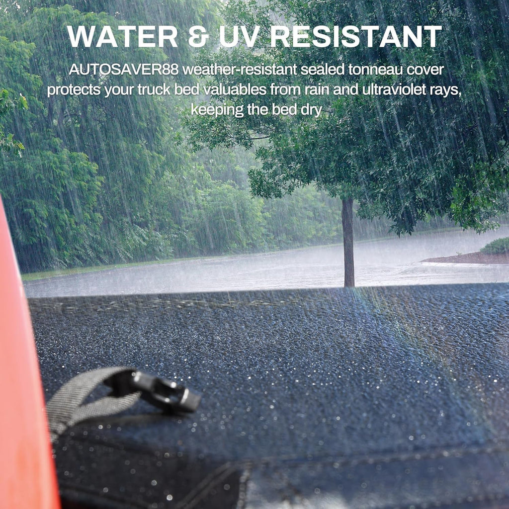 Soft Roll Up Truck Bed Tonneau Cover Compatible with 2005-2025 Nissan Frontier(NO México) 5ft Bed