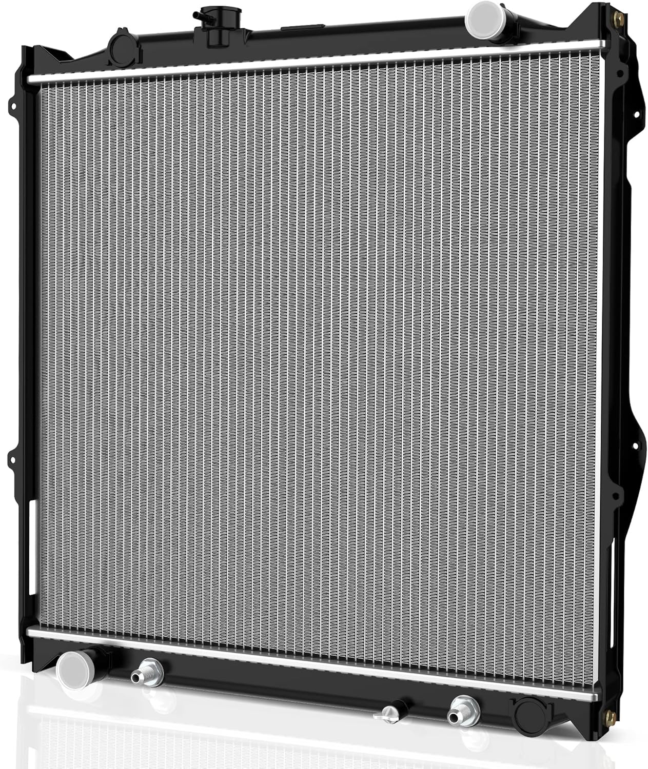 34'' Core Radiator Compatible Compatible with Chevy Silverado Suburban GMC Yukon Sierra Tahoe Escalade Hummer H2 4.3L 4.8L 5.3L 6.0L 6.2L V8 DWRD1001
